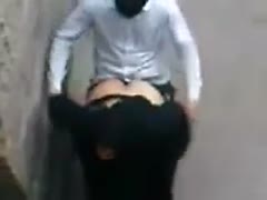 Hidden web camera with Arab woman getting screwed in the street 